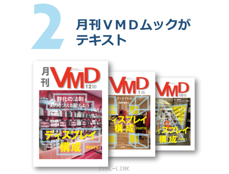 2.月刊VMDムックがテキスト